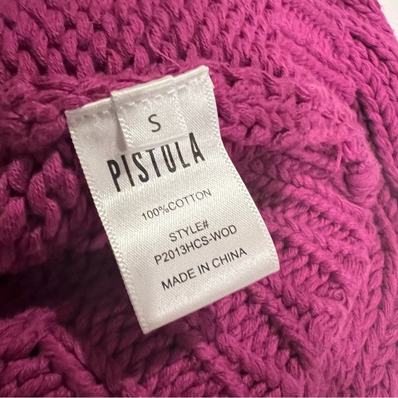 Gabbie 3/4 Puff Sleeve Sweater in Wild Orchid Small - Picture 10 of 11